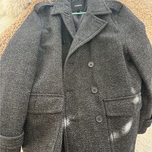 Express Men's Charcoal Tweed Jacket